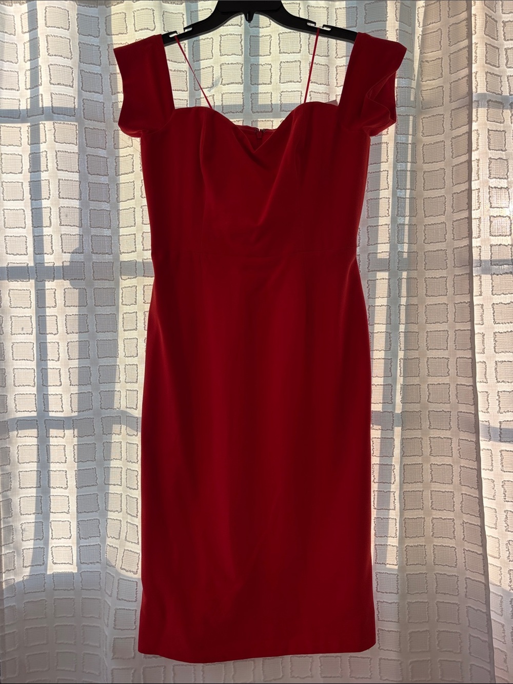 Dress The Population, Orange-red business/cocktail dress, large